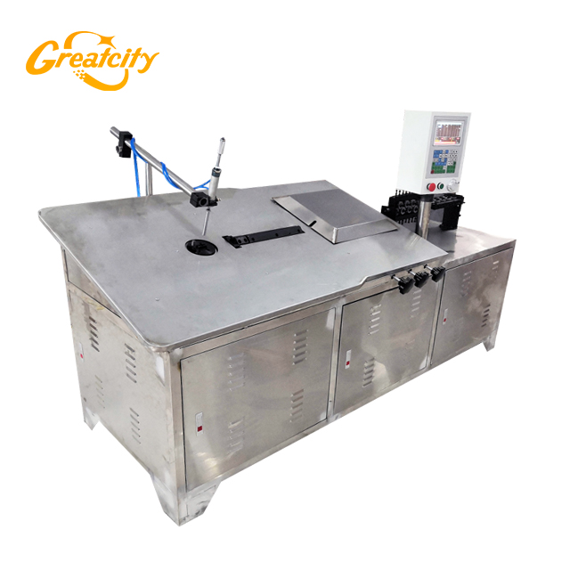 Máquina de doblado de alambre de diámetro pequeño Cnc de marca Greatcity 2d, herramientas de doblado