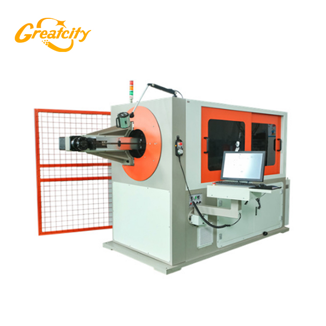 Automático CNC 3D Servomotor gancho marco grieta cremallera que hace la máquina dobladora de alambre de flexión
