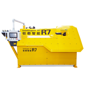 Dobladora automática de estribos de varillas de refuerzo CNC R6 de alta estabilidad durante mucho tiempo / dobladora de varillas de refuerzo de cad cnc