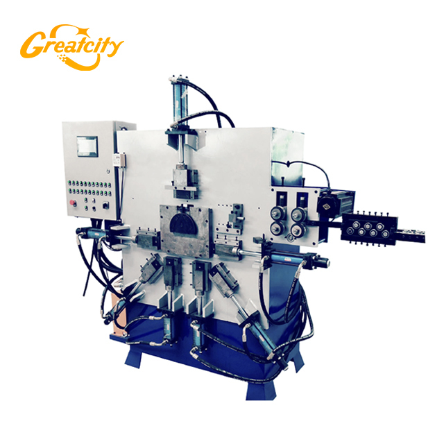 Máquina de fabricación de manija de cubo de metal de barril de PVC hidráulico automática popular de 2-5 mm