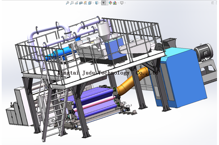 Proveedor de maquinaria de fábrica caliente 2020 Pp Máquina de soplado en fusión de tela no tejida / Precio de la máquina de fabricación de tela soplada en fusión de 1200 mm