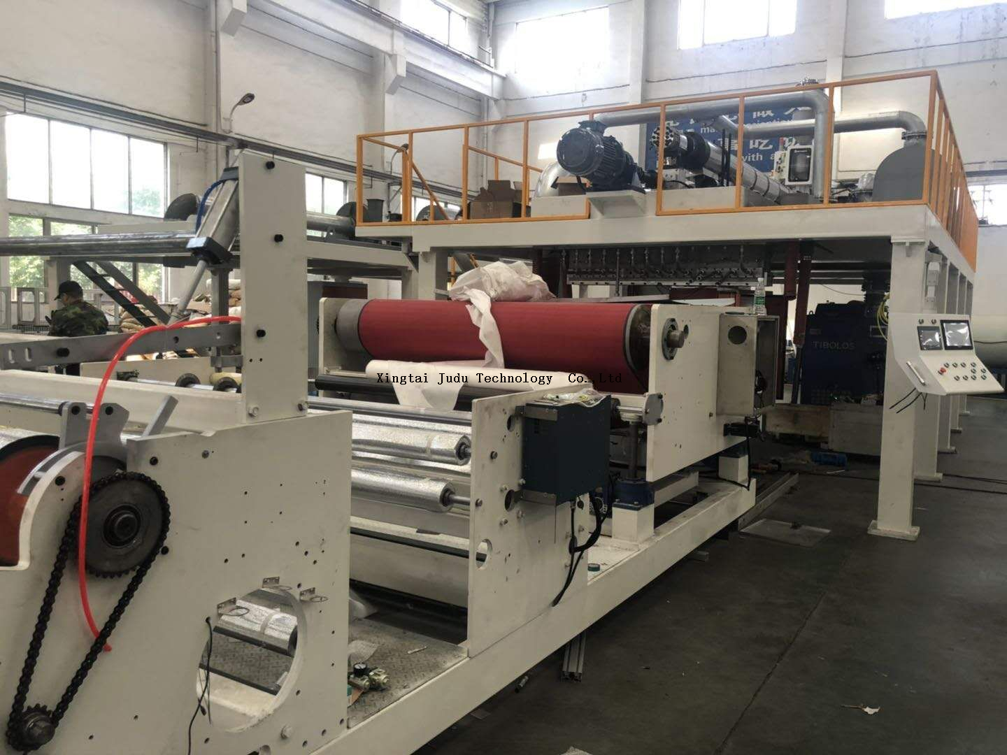 Máquina de tela no tejida meltblown de 1600 mm, máquina para fabricar telas sopladas en fusión, línea de producción de pp